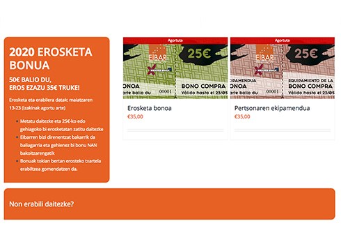 EMGIren kanpainako ia bonu guztiak gaur saldu dituzte, azkenak bihar eros daitezke, bakarrik online