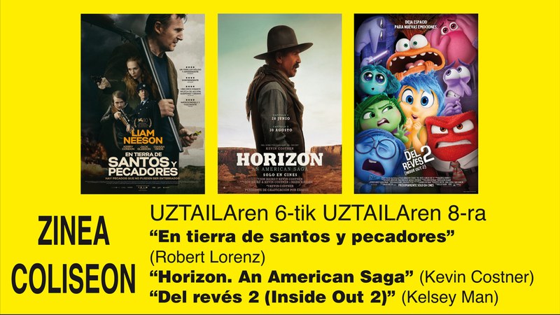 “En tierra de santos y pecadores” eta Kevin Costner-en “Horizon” zine-karteldegian