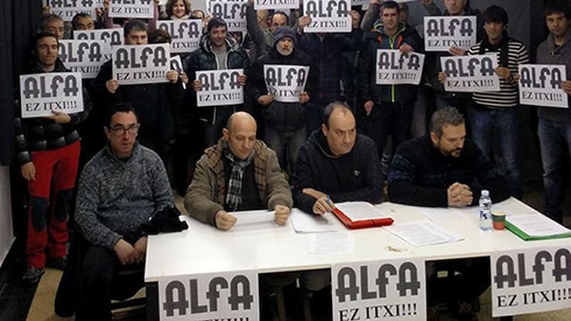 Enpresaren aldetik greba eskubidearen urraketa eta diskriminazioa salatu dituzte Alfako langileek