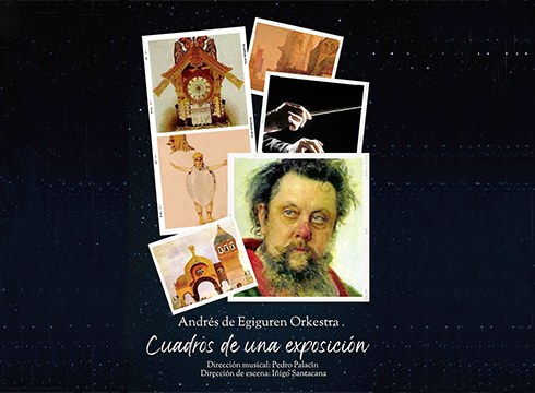 Erakusketa bateko koadroak Andres de Egiguren orkestraren musikaren erritmora