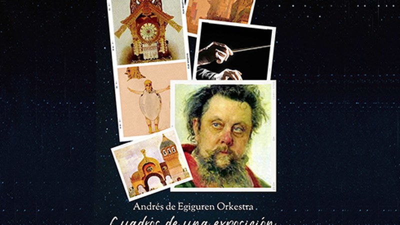Erakusketa bateko koadroak Andres de Egiguren orkestraren musikaren erritmora