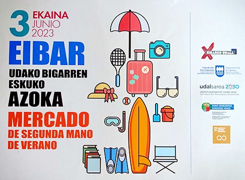 Errebal Plazak udako bigarren eskuko azoka hartuko du bihar goizean