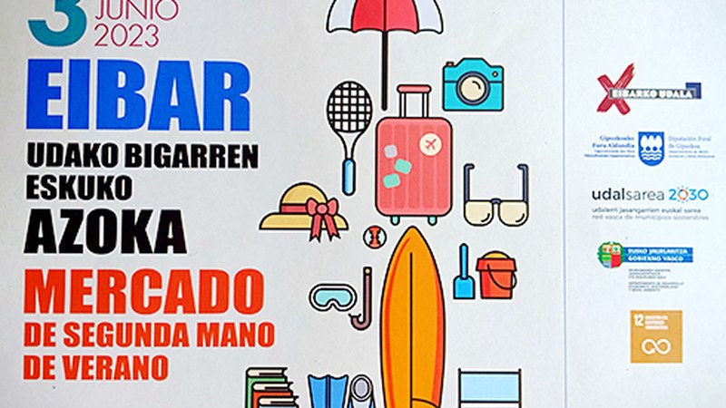 Errebal Plazak udako bigarren eskuko azoka hartuko du bihar goizean