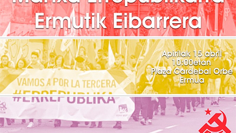 “Errepublika martxan” goiburuari jarraituta oinez etorriko dira bihar Ermutik Eibarrera