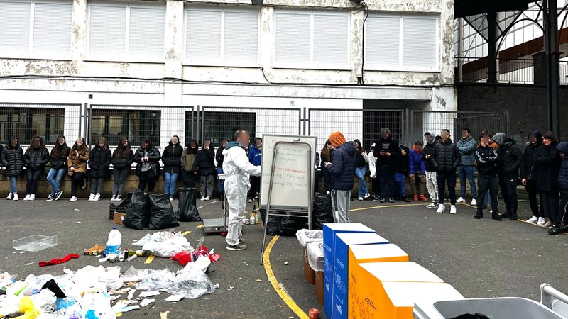 Eskualde osoko zortzi ikastetxeetan egingo ditu karakterizazioak Mankomunitateak, hondakinen inguruko kontzientziazioa areagotzeko