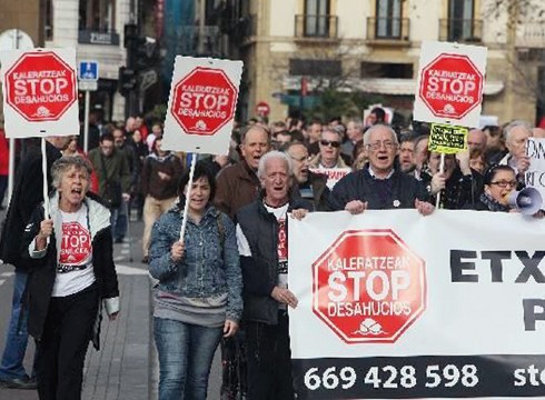 Eskualdeko "Kaleratzeak Stop Deshaucios" taldearen saioa izango da bihar Portalean, 16:30ean