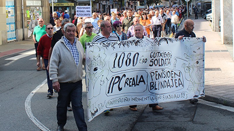 Eskualdeko pentsiodunek manifestazioa egingo dute bihar eguerdian