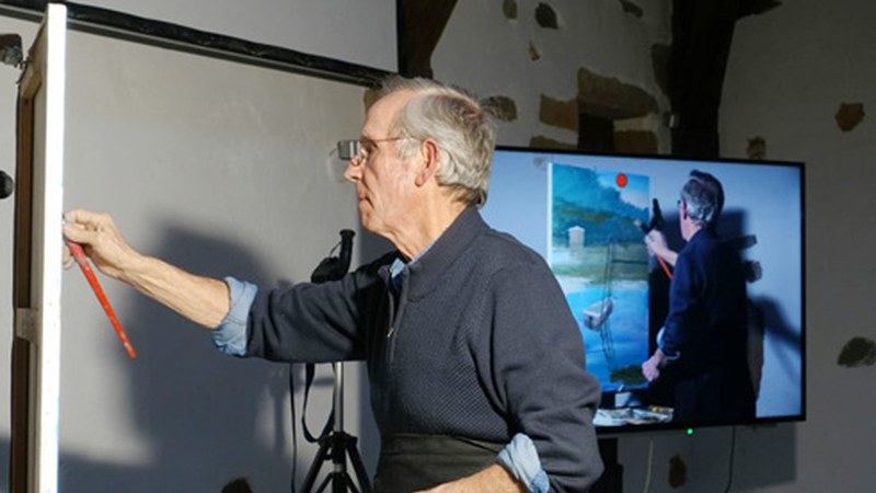 Esteban Orozen margolariaren master class-a gaur Portalean