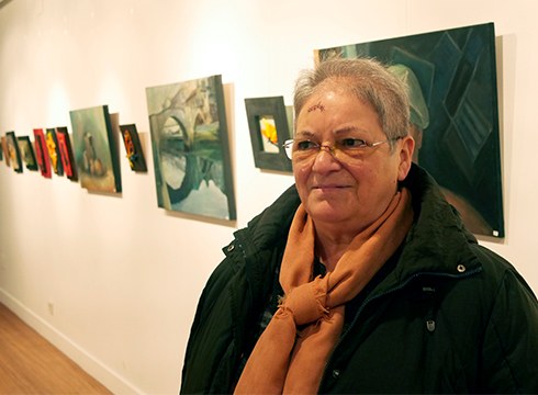 Esther Fernández de Maruri, margolaria: “Margolaritzak xarma handia dauka, koadroak eskaintzen dizuna”