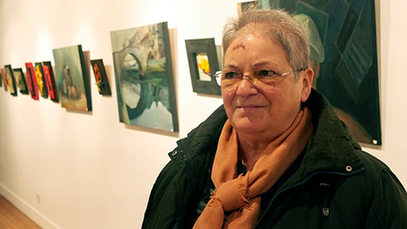 Esther Fernández de Maruri, margolaria: “Margolaritzak xarma handia dauka, koadroak eskaintzen dizuna”