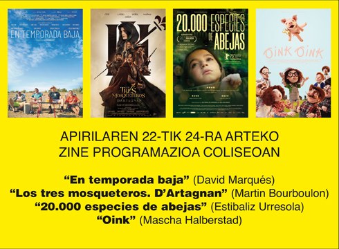 Estibaliz Urresolaren “20.000 especies de abejas” izango da asteburuko zine-karteldegian