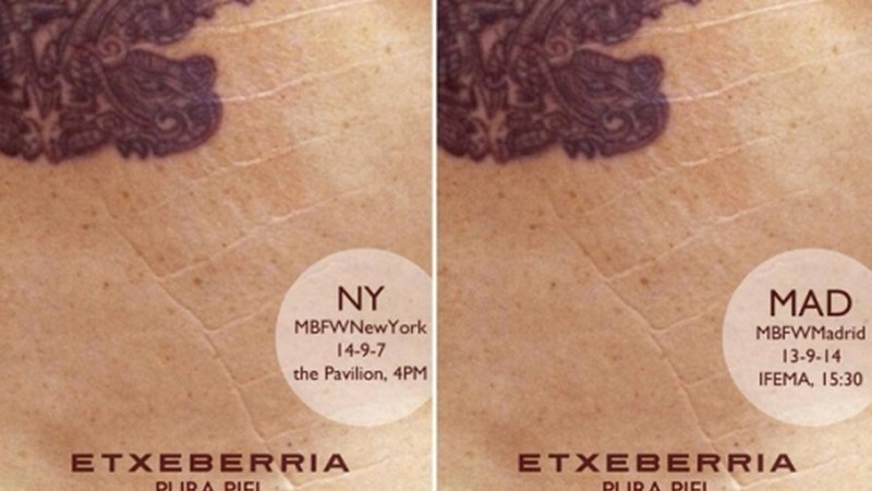 Etxeberriaren diseinuak Nueva York eta Madrilgo pasareletan