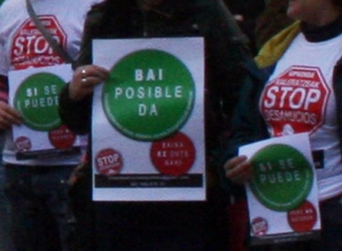 Etxegabetzeen kontrako protesta gaur 18.30etan Untzagan