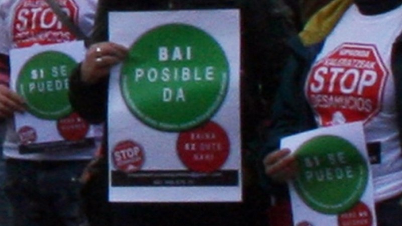 Etxegabetzeen kontrako protesta gaur 18.30etan Untzagan