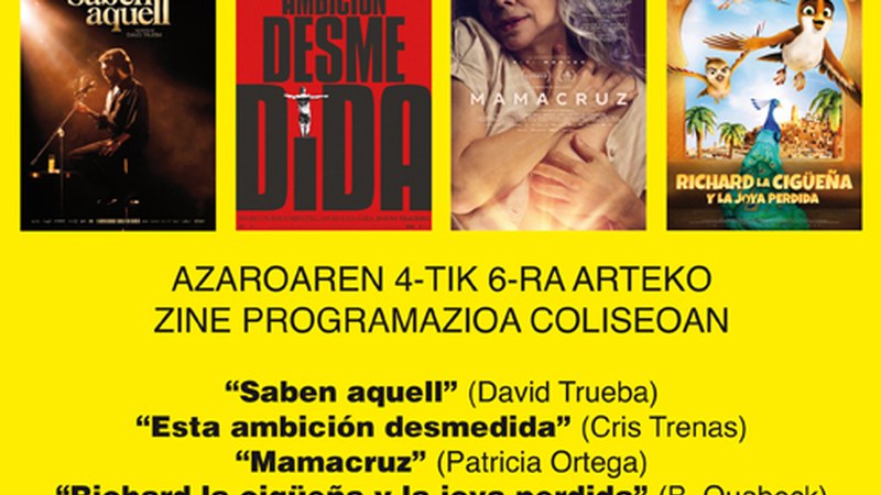 Eugenio umoregilea gogoratzen duen “Saben aquell” Coliseo antzokiko zine programazioan