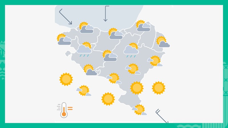 Euri txikia egingo du noizbehinka egunaren lehen zatian