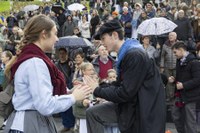 Euri-zaparrada artean ospatu dugu aurten San Andres eguna