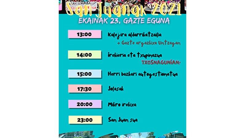 Euria dela eta, Jaixak Herrixak Herrixandakok Legarreko frontoian gauzatuko du egitaraua