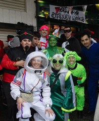 Euriari irri eginez, kolorez blai ospatu genuen Aratoste Zapatua