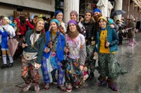 Euriari irri eginez, kolorez blai ospatu genuen Aratoste Zapatua