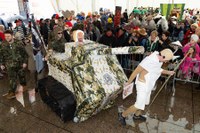 Euriari irri eginez, kolorez blai ospatu genuen Aratoste Zapatua