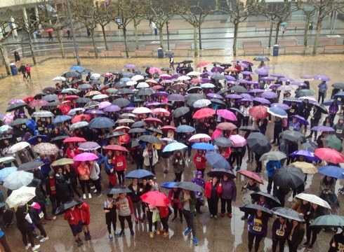 Euripean abiatu dira eibartarrak Berdintasunaren Aldeko I. Martxan