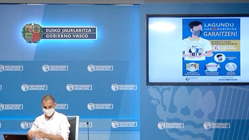Euskadik 92.697 PCR proba egin ditu, eta 6.817 kasu positibo antzeman ditu epidemiaren bigarren olatuan