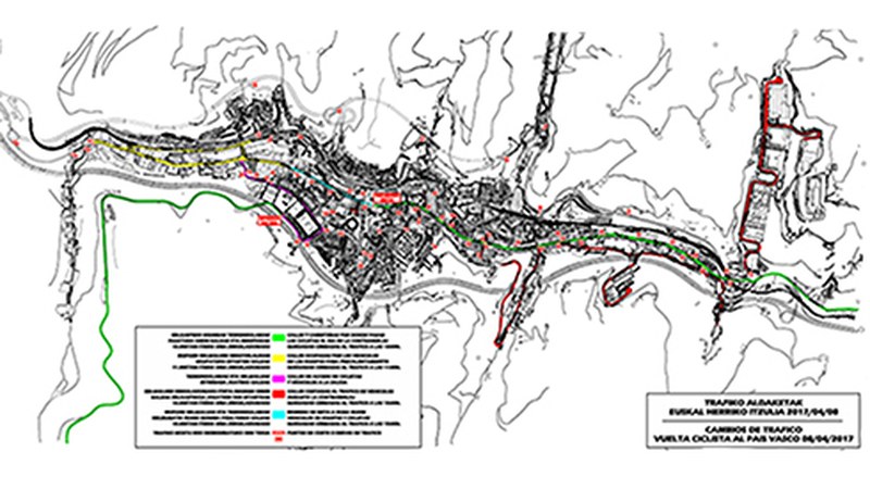 Euskal Herriko Itzuliko etapek herriko trafikoan aldaketak eragingo dituzte gaur eta bihar