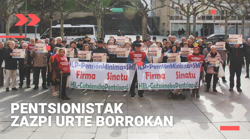 Euskal Herriko Pentsiodunen Mugimendua sortu zela zazpi urte bete dira gaur