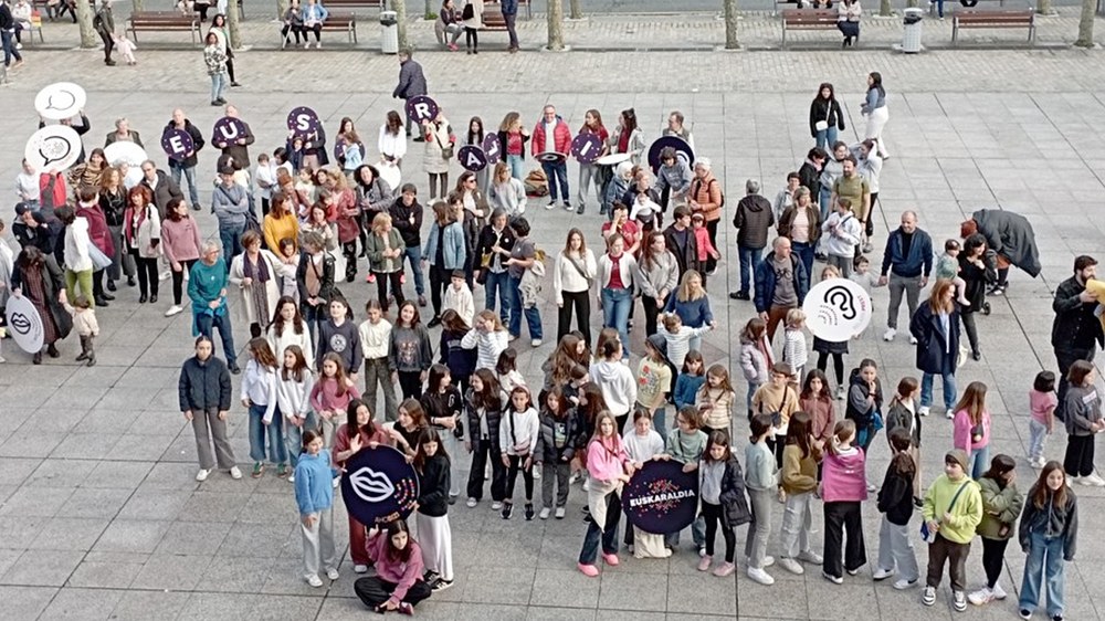 Euskaraldirako bideoklipa grabatu dute asteburuan