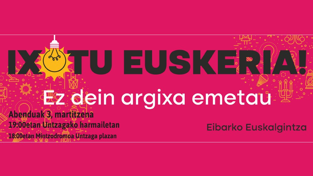 Euskararen Nazioarteko Eguna ospatuko dugu bihar