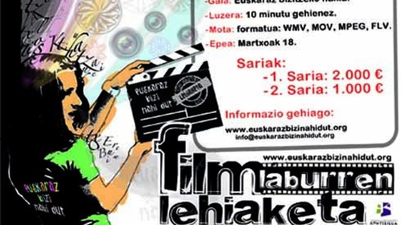 "Euskaraz bizi nahi dut" film laburren lehiaketa abian