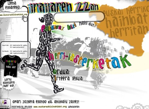 Euskaraz Bizi Nahi Dut lasterketa egingo da irailean