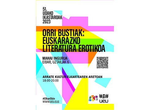 Euskarazko literatura erotikoari buruzko mahai-ingurua egingo da eguenean Arrate Kultur Elkartean