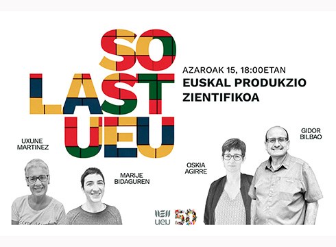 Euskarazko produkzio zientifikoari buruzko solasaldia antolatu du UEU-k bihar arratsalderako