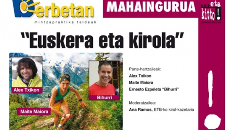 Euskera eta kirolaren inguruko mahaingurua