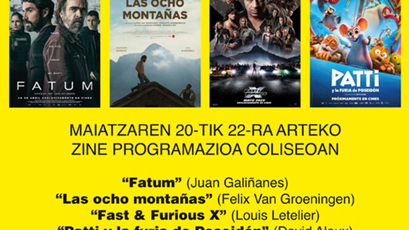 “Fast & Furious X” eta “Las ocho montañas” izango ditu lagun “Fatum”-ek asteburuko zine-karteldegian
