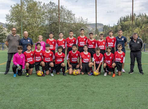 Fernandok eta Pablo Vallek zuzentzen duten infantil mailako Urkik 5-4 irabazi zion Bergarari