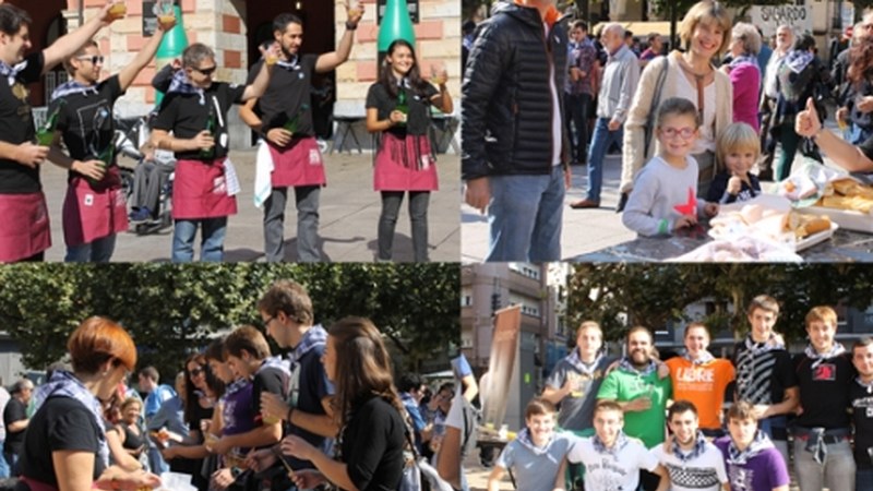 Festa giroa nagusi gaur goizean (argazkiak Facebooken) #SagardoEguna