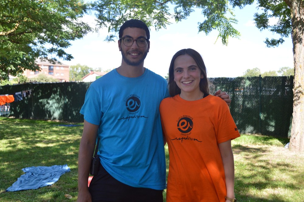 Fikri el Ghabali eta Elga Ariznabarreta, Euskarabentura espedizioaz gozatzen