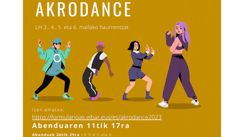 Gabonetarako Akrodance tailerra antolatu du Eibarko Udalak