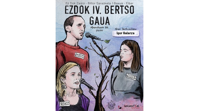 Gabonetarako bertso-saioa hartuko du Zai-zoi tabernak abenduaren 26an