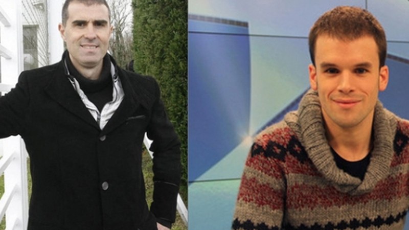 Gaizka Garitano eta Joseba Urkiola, eguen arratsaldean Armeria Eskolan