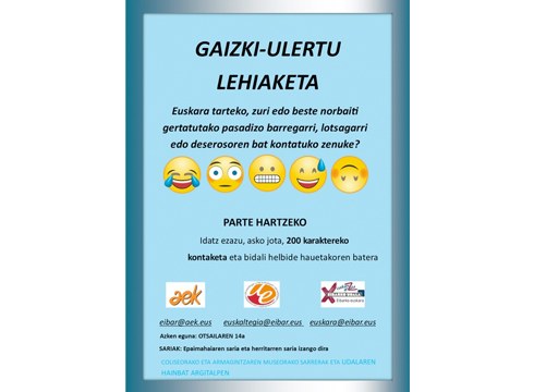 "Gaizki-ulertu lehiaketa" antolatu du Udalak Udal Euskaltegiarekin eta AEKrekin lankidetzan