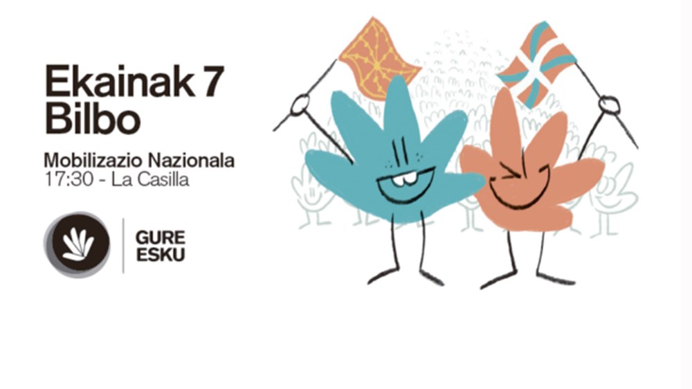 Gaur 18:30ean aurkeztuko du Gure Eskuk 'Herri libre bat' kanpaina