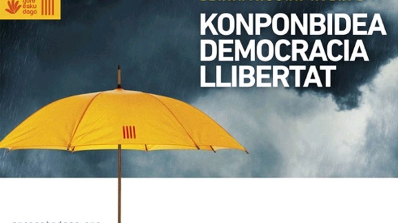 Gaur 19:00etan elkarretaratzea egingo da Untzagan Gure Esku Dagok deituta Katalunyari babesa adierazteko