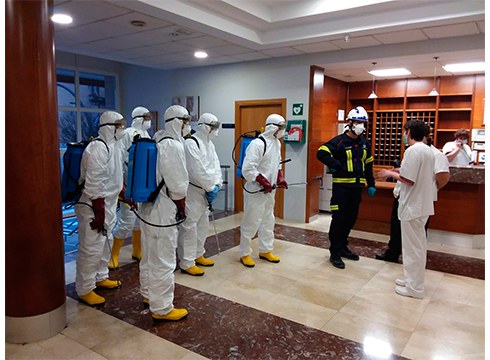 Gaur arratsaldean desinfektatuko dituzte Eibarko zaharren egoitzak