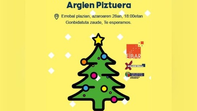 Gaur arratsaldeko seietan ixotuko dituzte Gabonetako argiak