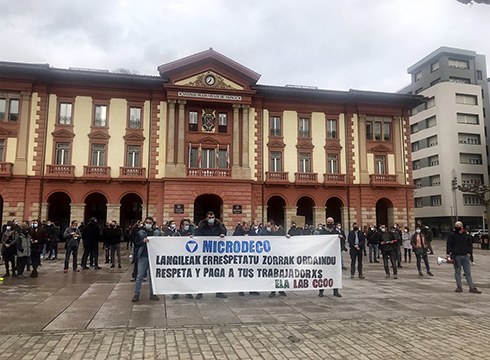 Gaur arratsalderako eta bihar eguerdirako kontzentrazioak deitu ditu LAB sindikatuak