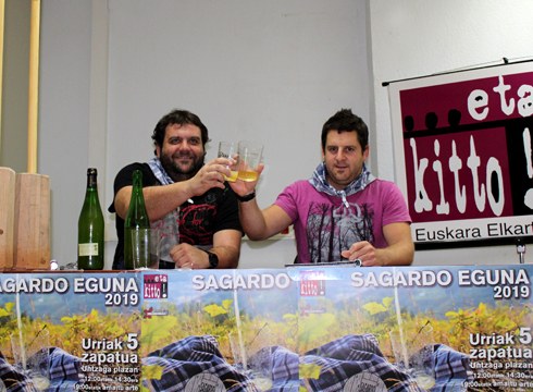 Gaur aurkeztu dute urriaren 5ean Eibarren egingo den XXVI Sagardo Eguna
